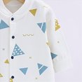 thumbnail image 4 of CAUYDY Infant Boy Clothes Preemie Pajamas for Girls Newborn Long Sleeved One-Pieces Baby Soft Sleepers Fall Winter 3 6 9 Months 1T 2T Sizes 9-12 Months,Blue, 4 of 6