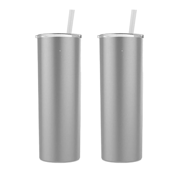 Silver Matte Stellar 20 oz. Skinny Steel (2 Pack) Double Wall Stainless Tumbler