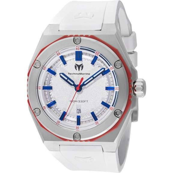 Technomarine Coral Quartz Silver Dial Men's Watch TM-416066