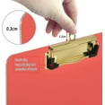 thumbnail image 4 of Coolnut Red Solid Color Clipboard, Acrylic Standard A4 Letter Size Clip Board with Low Profile Clip for Office, Classroom, Doctor, Nurse and Teacher Gifts, 4 of 7