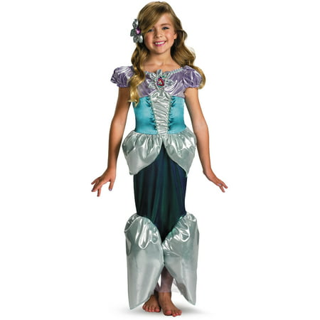 Child Deluxe Disney The Little Mermaid Princess Ariel Shimmer Costume
