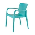 thumbnail image 4 of Strata Furniture Alissa Weatherproof Polypropylene Chair in Teal Blue (Set of 2), 4 of 4