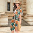thumbnail image 2 of joogoo Women's Cactus Flowers Beach Cover Up Kimono Swimsuit Summer Cardigan Swimwear S, 2 of 6