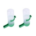 thumbnail image 1 of Boc 2Pcs Pet Drinking Fountain Large Capacity Dustproof Plastic Pet Food Feeder for Bird, 1 of 10