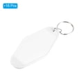 thumbnail image 3 of Unique Bargains Vintage Motel Keychain Blank Hotel Keychains Rhombus Retro Key Tag, White, 16 Pack, 3 of 7