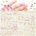 thumbnail image 1 of Pegatinas para uñas bonitas para niñas pequeñas, 15 hojas, calcomanías autoadhesivas para uñas, decoración de uñas con flores, hojas, animales, plantas y frutas para mujer, 1 of 5