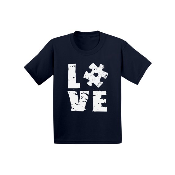 Awkward Styles Love Puzzle Toddler Shirt Autism Awareness Shirts for Kids Autism Love Puzzle T Shirt Autism Awareness Puzzle Tshirts for Kids Autism Toddler Shirts Autism Gifts for Boys and Girls