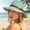 Mint Green, variant on AirLoni Panama Hats For Women UPF 50 Sun Wide Brim Packable Foldable Lightweight Breathable Bucket Hat Summer Sun Hats For Outdoor Travel Gardening Solid Color Blue,One Size