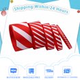 10 Yards Red And White Ribbon Candy Garland Gifts Wrapping Wreaths Bows