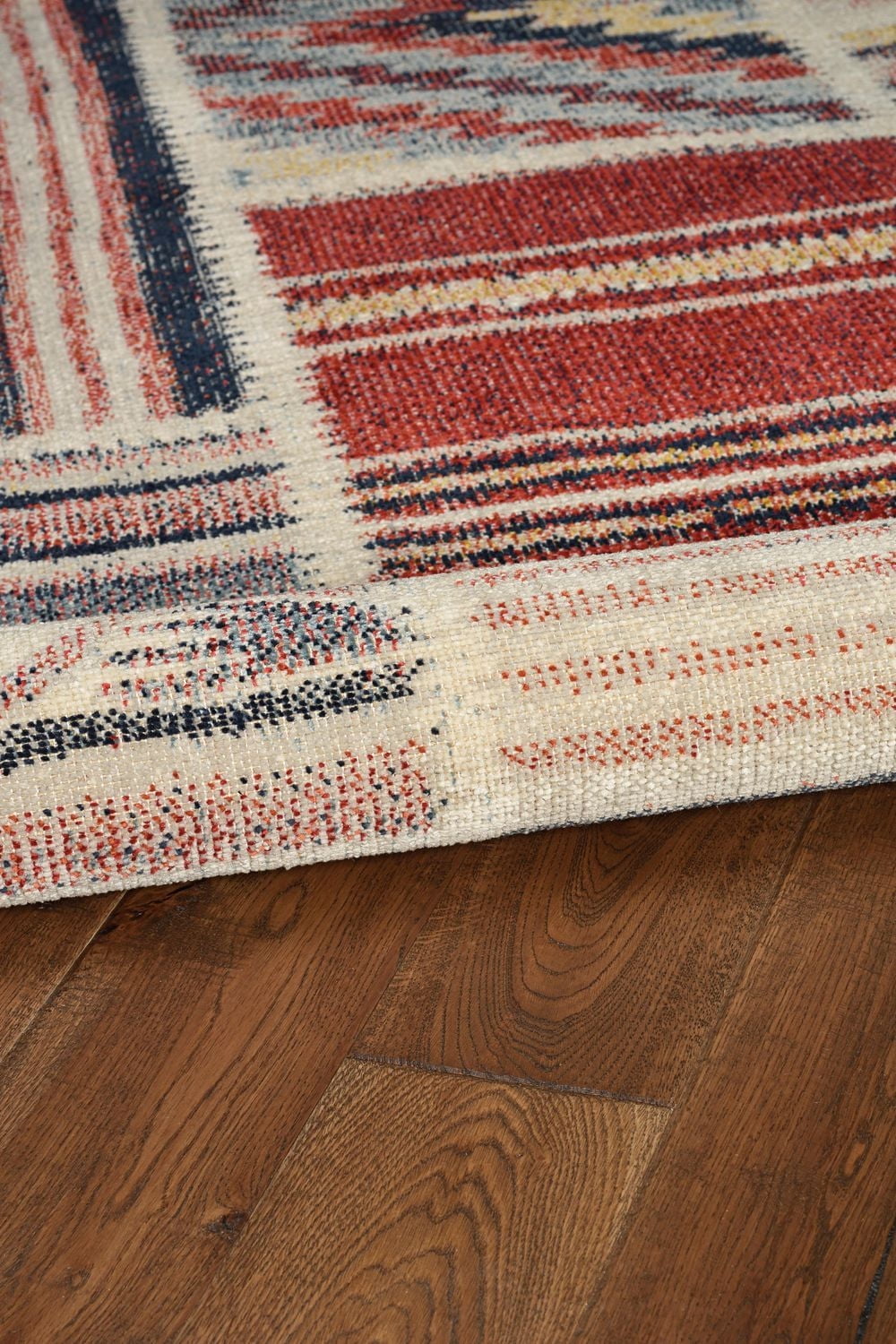 Tapis Grand Zéro Giles ivoire & bleu de 8 pi x 10 pi