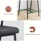 thumbnail image 5 of QinaQin Bancos de bar con descansabrazos, respaldo ergonómico y reposapiés, estructura metálica resistente y tapizado tipo piel para cocina o bar, 5 of 7