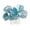 Blue, variant on Xinwanna Korean Style Bridal Hair Comb Flower Decor Anti-slip Design Hair Clip Retro Wedding Headwear Hair Accessories (Blue)