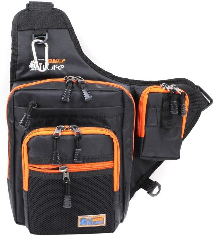 ZUMUSEN Fishing Tackle Backpack Storage Sling Bag, Fishing Backpack ...