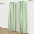 thumbnail image 3 of BalsaCircle 2 Panels Sage Green 8 feet Polyester Drapery Backdrop Curtains Rod Pockets Party Events Decorations Supplies, 3 of 8
