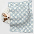 thumbnail image 6 of Naloa Daisy Plaid Blue Dog Blanket, 3 Sizes Cat Blanket for Indoor Cats Large Medium Small Dog Gifts-Medium, 6 of 8