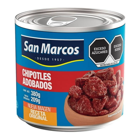 Chiles chipotles San Marcos adobados 380 g