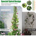 thumbnail image 4 of IHOMEPARK 73" Tall Garden Trellis for Climbing Plants Outdoor, 1 Pack Support Metal Plant Trellis for Potted Plants Light Vegetables Flowers, 4 of 8