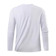 thumbnail image 7 of Handshe Men's Sport T-Shirt, Solid Color Long Sleeve Round Neck, Viscose Moisture-Wicking Cooling Top for Gym, Fitness and Daily Wear, 7 of 7