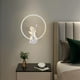 thumbnail image 3 of Lámpara de pared LED para interiores Cálido y romántico Dormitorio Linterna de pared Habitación moderno simple Sala de est 3014 Colco Lámparas de pared, 3 of 8