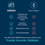(2 pack) OMRON 10 Series Upper Arm Blood Pressure Monitor and Arm Cuff with AFib Detection for Home Use