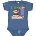 thumbnail image 3 of Inktastic Monkey First Birthday Boys or Girls Baby Bodysuit, 3 of 5