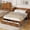 Walnut, variant on Bellemave Queen Murphy Bed with Charging Station and Storage, Modern Foldable Platform Cabinet Beds with Drawers, Wood Hideaway Bed Frame for Guest & Living Room, Bedroom, Office (Light Walnut)