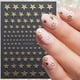 thumbnail image 2 of 4 Sheets Sun Star Nail Art Stickers Bronzing Moon Nail Decals 3D Self-Adhesive Heart Nail Stickers Rose Gold Sliver Starlight Moon Star Nail Designs S, 2 of 4