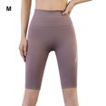 thumbnail image 4 of Pantalones de Yoga de nailon para mujer, repuesto de pantalón de Yoga absorbente para el sudor, para levantamiento de pesas, culturismo, Prendas para la parte inferior del cuerpo café morado METRO Qarigey AP019347-17, 4 of 6
