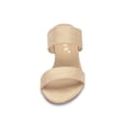 thumbnail image 5 of BLISSFUL STEP Women's Shoes Dual Straps Mid Block Heel Slide Sandals Beige 8.5, 5 of 8