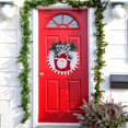 thumbnail image 2 of Adornos navideños Corona navideña Adornos para árbol de Navidad Decoraciones para colgar en la puerta (Papá Noel), 2 of 3