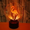 thumbnail image 2 of MYKOMI Flamingo Lamp - Acrylic 3D Night Lights Flamingo Bedroom Decor for Teen Girl - Color Changing Room Decor Pink Gift for Girlfriend or Women, 2 of 6