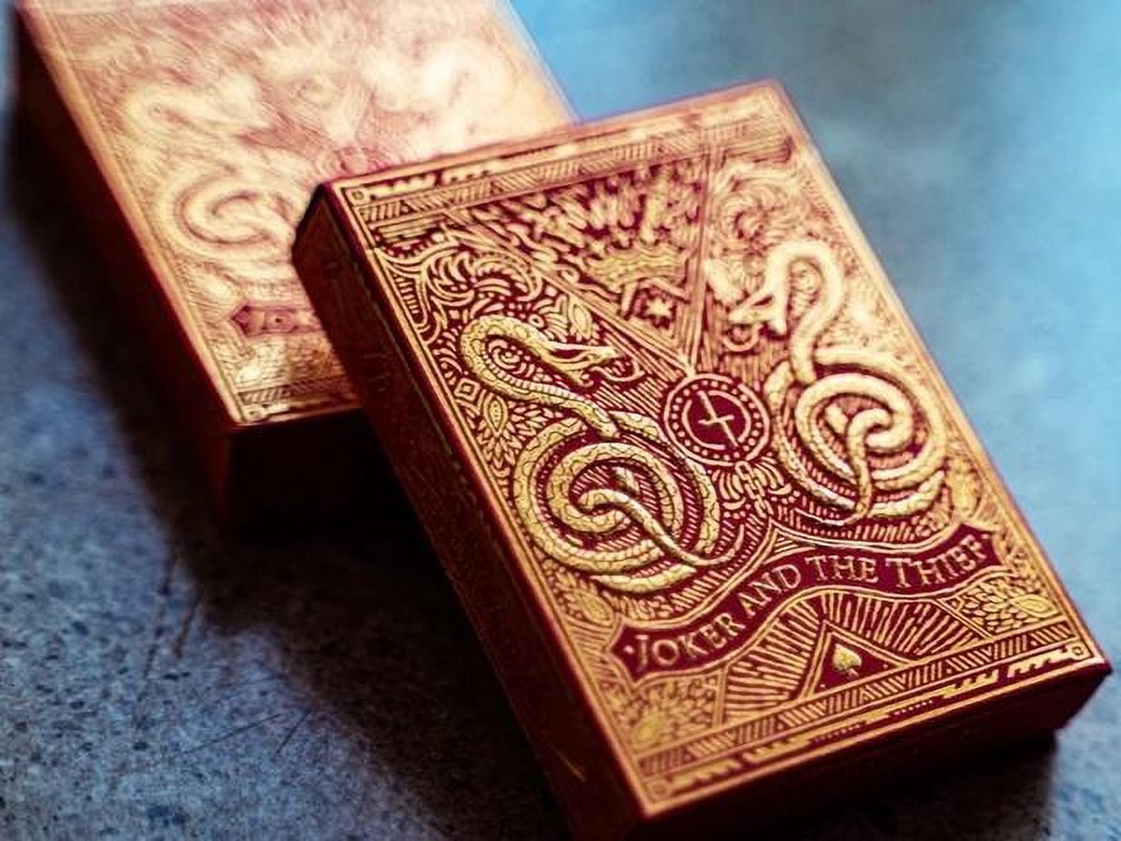 Blood Red Edition (V2 2019) Playing Cards by Joker and the Thief