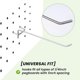 thumbnail image 5 of 50 Pcs 6-Inch Pegboard Hooks Metal Shelving Hooks and Organizer Assortment Pegboard Garage Storage O, 5 of 5