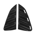thumbnail image 2 of 2PCS Car Rear Window Blind Shades Side Vent Cover Trim Black Stepped Decoration Modification, 2 of 14