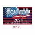 thumbnail image 1 of Bandera de la campaña presidencial Trump 2024 - Bandera de tela de poliéster 90*150 - Apoye la reelección de Trump 1#, 1 of 1