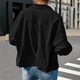 thumbnail image 4 of AUNVITO Women's Corduroy Button Front Long Sleeve Cardigan Casual and Chic Outerwear, 4 of 7
