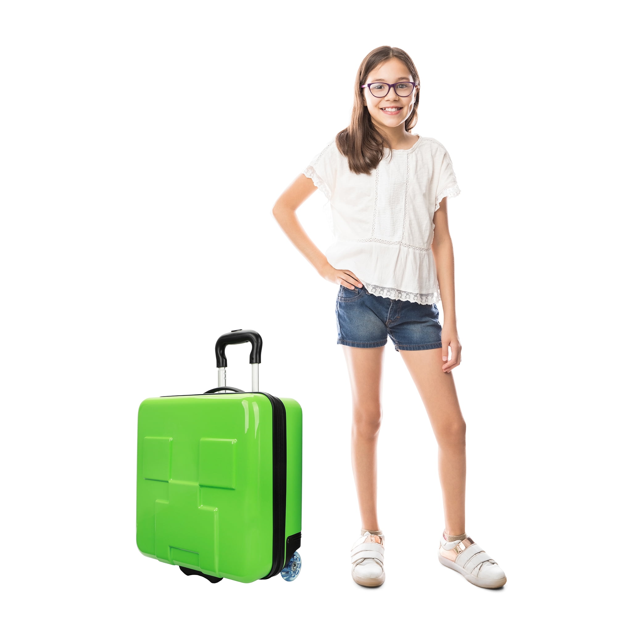 Minecraft Creeper 15" Molded Hardside Adult Carry-On Luggage