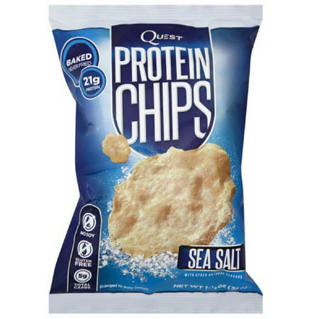 Quest Sea Salt Protein Chips, 1.125 oz, (Pack of 6)