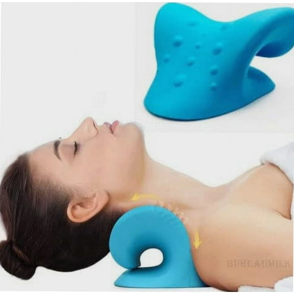 Neck Stretcher, Neck Cloud Pain Relief -Cervical Traction Device Posture Corrector,Neck Hump Pillow Corrector Traction for Spine and Neck Pain Alignment