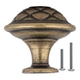 thumbnail image 4 of Amerock Padma 1-5/16 in (33 mm) Diameter Distressed Brass Cabinet Knob, 4 of 4