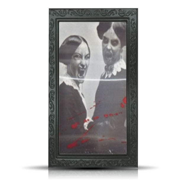 Naiovety Marco de fotos de Halloween Party Horror Scary PVC TPE Photo Home Hotel Haunted House Decoraciones Kits de decoración para fiestas No.07 Naiovety HA007572-07