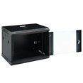 thumbnail image 2 of Armario de red VidaXL 9U montado en la pared, 19 pulgadas, con cerradura, negro, 2 of 9