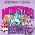 thumbnail image 3 of Vestido Monster High para niñas pequeñas a cuadros, color morado, talla 6, 3 of 7