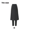 thumbnail image 4 of Minnieouse Pantalones de vestir térmicos de invierno y otoño para mujer, pantalones de chándal de Color sólido de diseño Simple grueso, Prendas para la parte inferior del cuerpo Gris oscuro METRO, 4 of 6