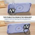 thumbnail image 4 of Dteck for iPhone 12 Pro Max Case with Camera Stand, Military-Grade Drop Protection Magnetic Phone Case Compatible with MagSafe Accessories, Frosted Purple, 4 of 9
