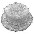 thumbnail image 1 of Red Pomegranate Collection 0782-2 Corail Plat Plat Set&44; Argent - 12 Pièces, 1 of 1