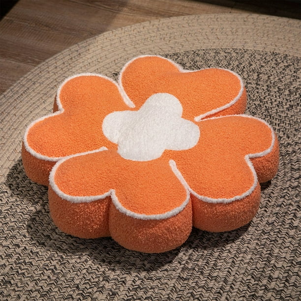 Juegos de cubrecama y colcha Cojín de terciopelo de 4 hojas Lucky Cojín de suelo Cojín de asiento escandinavo Almohada de terciopelo de cuatro hojas Cojín de felpa