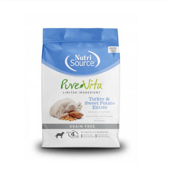 PureVita Grain Free Turkey & Sweet Potato Dry Dog Food 12 lb