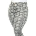 thumbnail image 5 of White Mark Women's Pluse Size Faux Suede Snake Print Pants, 5 of 5