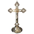 thumbnail image 1 of GUOOL Crucifix Stand, Catholic Statue Figurine,Religious Prayer Decoration,Car Golden, 1 of 9